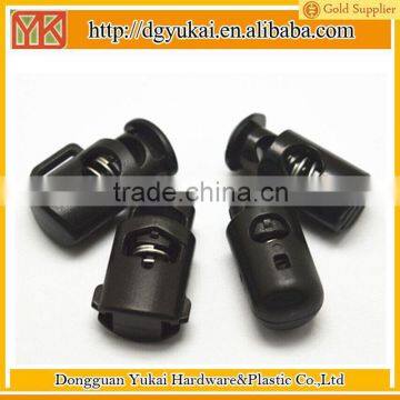 Yukai spring adjustable stopper,plastic adjustable cord end for rope