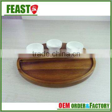 New style fashion cheap wooden pizza plate bamboo plate