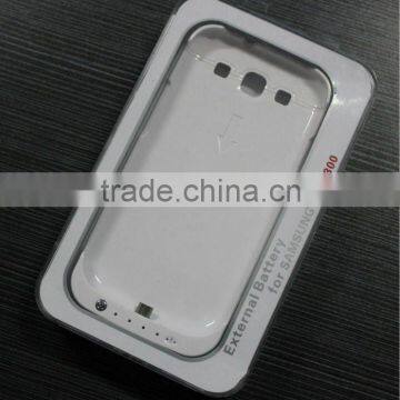 For samsung galaxy s3 i9300 special white new design extended battery cover 2200mAh