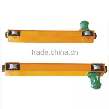 End carriage 1T single beam bridge crane accessories 7.5M span 0.3KW soft start motor voltage customized