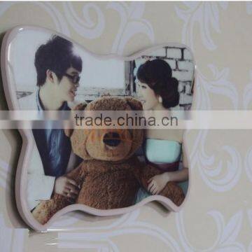 Custom Unique Double Heart Love Acrylic Photo Frame