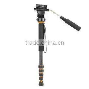 QZSD-Q238C Folding 600mm selfie stick 1.2kg black high quality camera monopod selfie stick for video and dslr camera