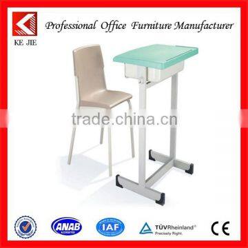 Student Desk and Chair School Furniture Height Adjustable Drawing Table photo-4