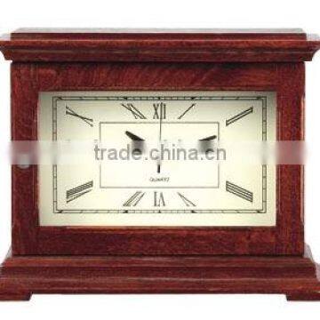 Wooden table desk clock