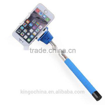 Extendable steel material wireless bluetooth selfie stick for moblie for cell phone