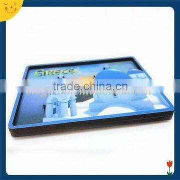 Fashionable 3D Cute House Design Wooden Fridge Magnet Wholsaler photo-2