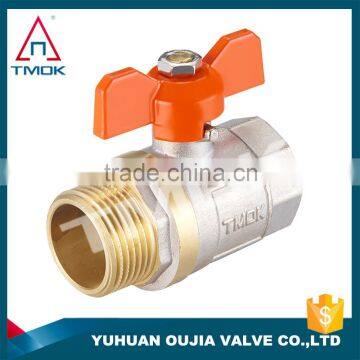 Factory Stock Brass Ball Valve Price TMOK Brand Size 1/2'' to 1'' BSP Thread Iron Handles With Pvc Credit Insurance Support Quality Choice photo-5