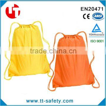 orange yellow black pink cheap custom promotion waterproof nylon drawstring bag