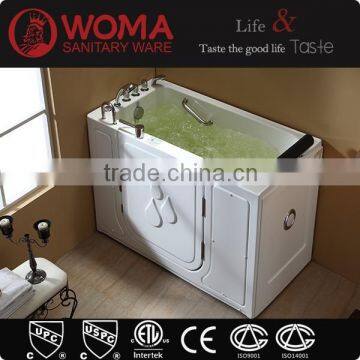 2014 rectangular hot tub hot sale walk in tub massage bath for elder people