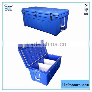 SCC Blue roto mold ice cooler boxes, cooler chests