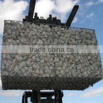 High Porosity Galvanized Wire Mesh Gabion Stone Cage