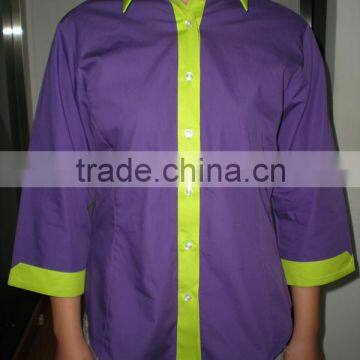 2015 Latest design restaurant shirt uniform