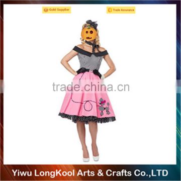 2016 New arrive halloween masquerade costume pink fancy dress sexy costume