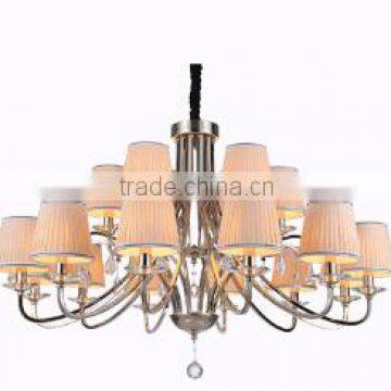 Good Quality K9 Crystal Chandelier Living Room Chandelier,Dining Room Chandelier light with 18 lights with lamp shade