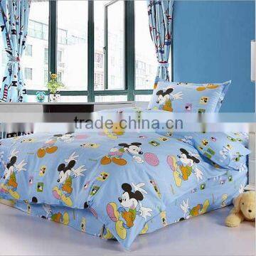 100% best cotton reactive printing china supplier bedding sets with minnie mouse