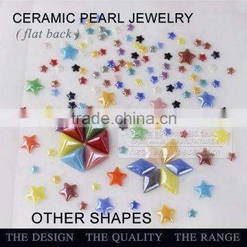 Ceramics Pearl 11*6mm Triangular Pyramid Flat Back Ceramic Rhinestone Factory Direct on Sales photo-6