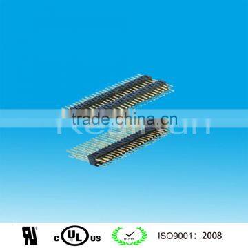 1.27 x 2.54 mm Pitch Double Row DIP Pin Header connector