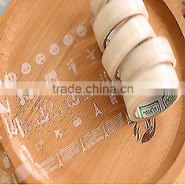 Lace printing shape waterproof sticker transparent adhesive paper lable sticker