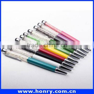 High quality crystal plastic touch screen stylus pen and touch pen for smartphone