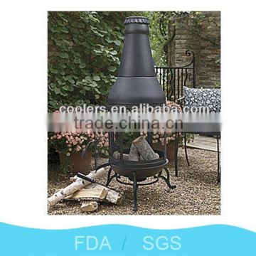 NengFeng hot selling fire pit with chimney large heavy fire pit garden fire pit wood burning fire pit