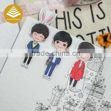 Custom korean magnetic Stationery Type Fashion One Sets / 6pcs Bookmark Used For Document holder