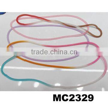 hot sell colorful expandable twisted rubber telephone wire bracelet