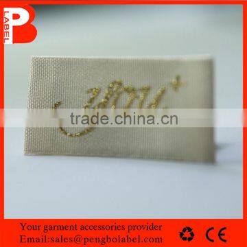 ECO-Friendly custom clothing woven labels/woven garment label made in China