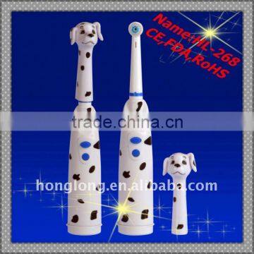 Battery power operated electric toothbrush with lovely dog cover(HL-268)