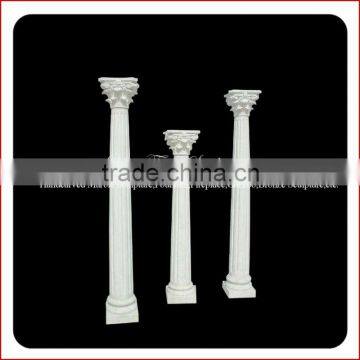 Modern Carved White Marble Gate Pillar Design