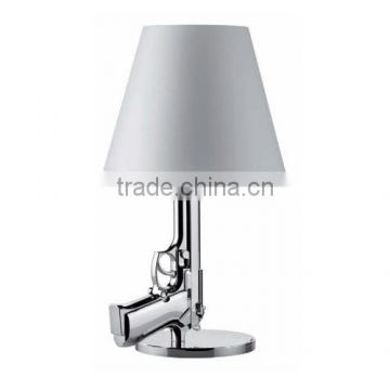 Brand New Classic Designer Beside Gun Table Lamp Gold Or Chrome Finish For Choice