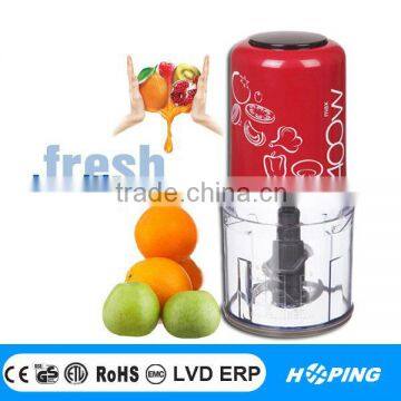 Electric food chopper/processor double blades