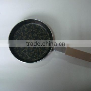 Double side with internal and external silk-screen alumium fry pan