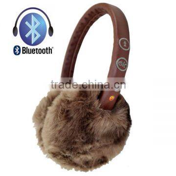 High quality cheap fluffy earmuff bleutooth headphones