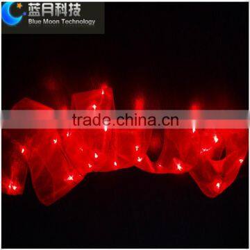 Ribbon series red color 2AA batetry case light christmas for gift decoration