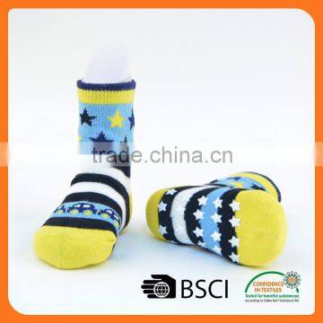 custom cotton anti-slip indoor cartoon boy tube young girl socks