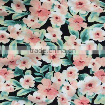 super quality tropical print rayon fabric for girl dress