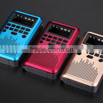 2016 Professional manufacturing extrusion aluminum profile anodized mini audio shell