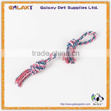 R30011 Dog Pet Toy Cotton Rope Braided Bone Shape Chew Toy