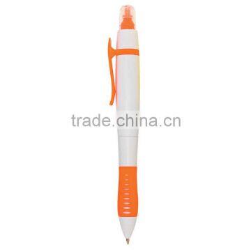 Color Twin-Write Pen/Highlighter-Orange/White