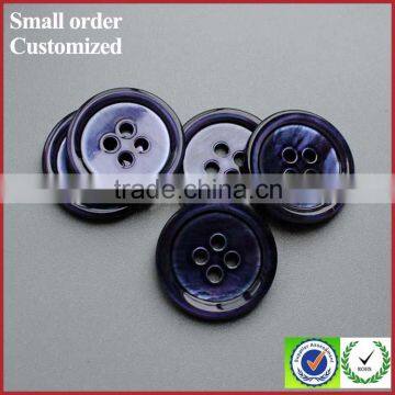 Colors bule 4 holes decorative baby children clothes shell buttons