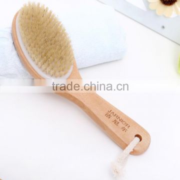 High quality natural soft bristle wooden back body wash brush