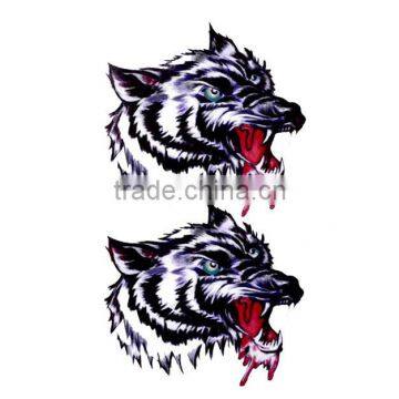 fashion new waterproof mens animal wolf temporary tattoo sticker