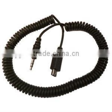 USB to 3.5mm plug with spiral cable