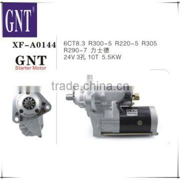 excavator engine starter motor for R300-5 R220-5 R305 6CT8.3