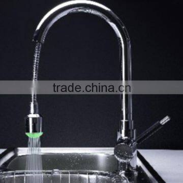 Brass Temperataure Led Pull Out Kitchen Faucet photo-6