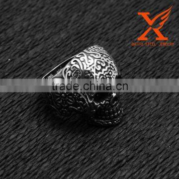 In Stock Wholesale Fashion Stainless Steel New Products 2016 Indian Punk Jewelry Skull Ring Design photo-4