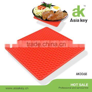 Easy Washing No Fading Heat Resistant Silicone Hot Mat