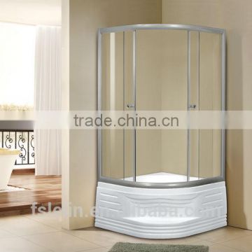 Foshan Lelin aluminum alloy bath shower enclosure cabin vanity with 6mm tempered glass JC-09