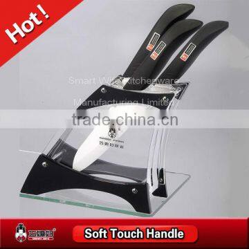 Acrylics Stand white blade 4-pc porcelain knife set