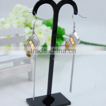 gold plated long chain earring